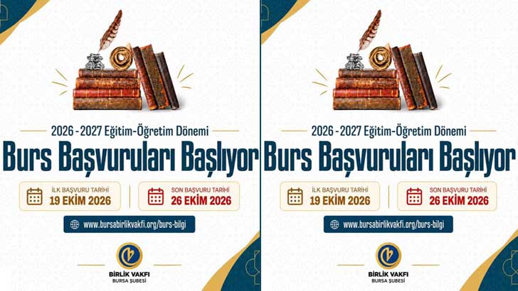 Birlik Vakfı Bursa Şubesi Bursu 2026-2027