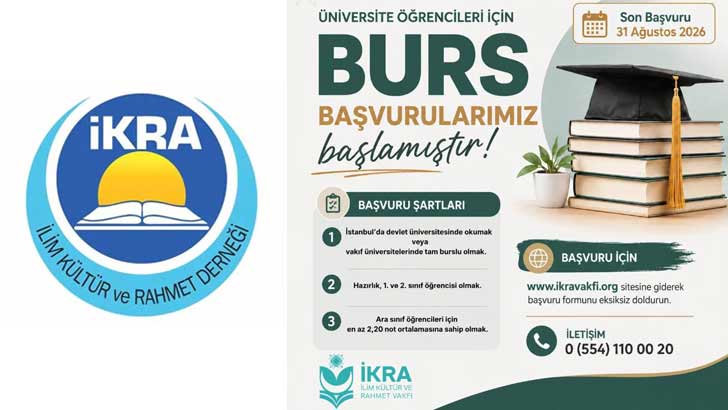 İkra Derneği Burs Başvuruları 2026-2027