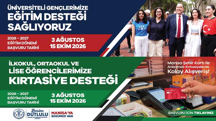 Manisa Belediyesi Eğitim Desteği Bursu 2026-2027