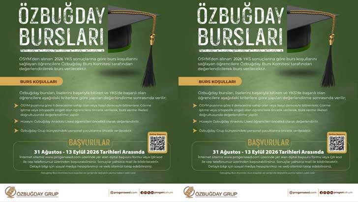 ProGen Tohum Özbuğday Bursları Burs Başvuruları