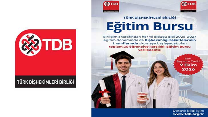 Türk Diş Hekimleri Birliği TDB Eğitim Bursu 2026-2027