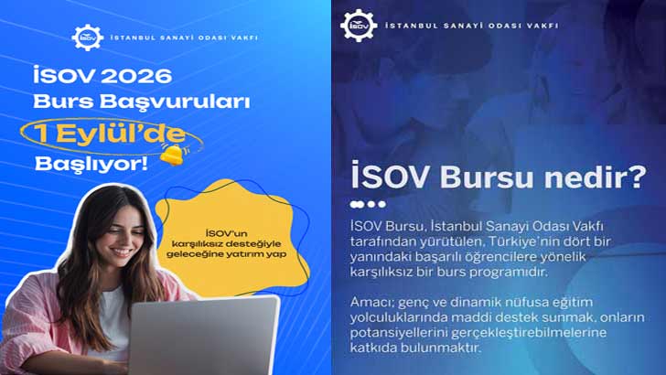 İstanbul Sanayi Odası Vakfı İSOV Bursu