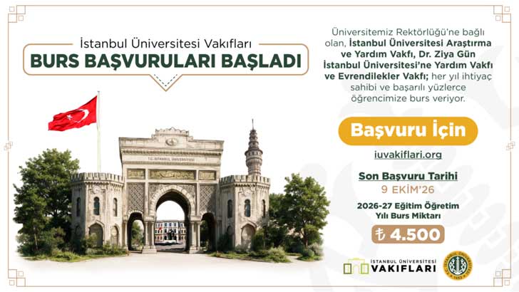 İstanbul Üniversitesi Vakıfları Bursu 2026-2027
