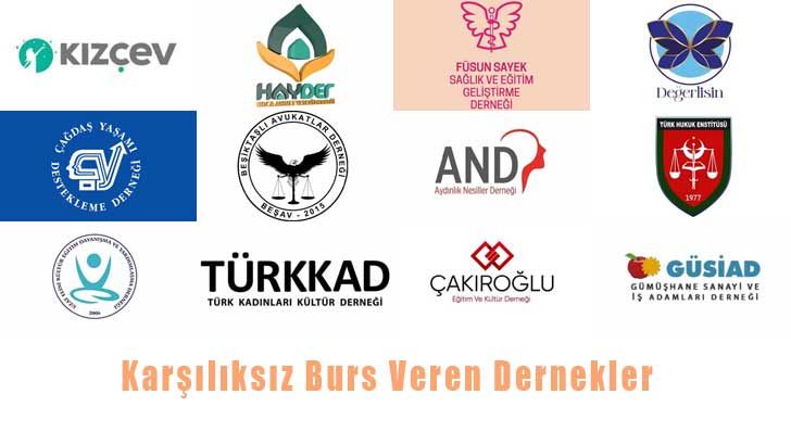 Karşılıksız Burs Veren Dernekler