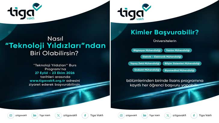 Tiga Vakfı Teknoloji Yıldızları Bursu 2026-2027