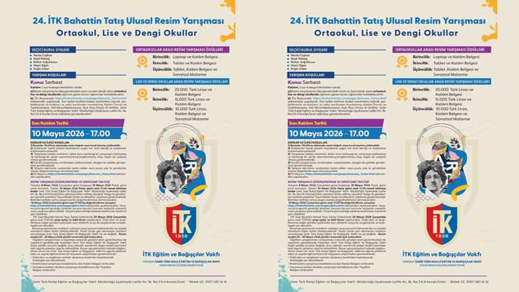 24. İTK Bahattin Tatış Ortaokul Ve Lise Ulusal Resim Yarışması 2026