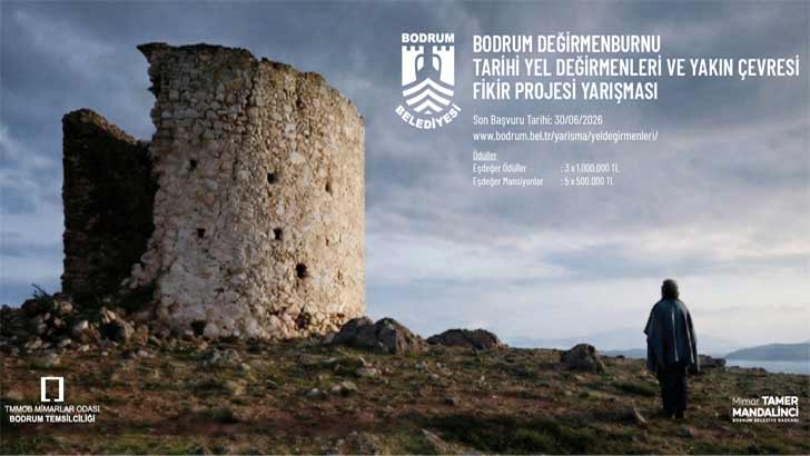 Bodrum Değirmenburnu Tarihi Yel Değirmenleri Fikir Projesi Yarışması