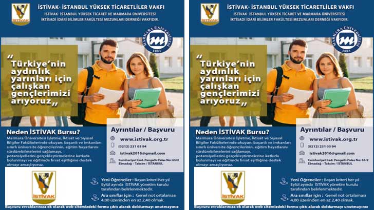 İSTİVAK Burs Başvuruları