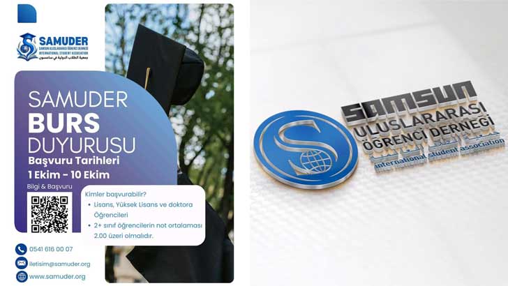 Samsun Uluslararası Öğrenci Derneği SAMUDER Bursu