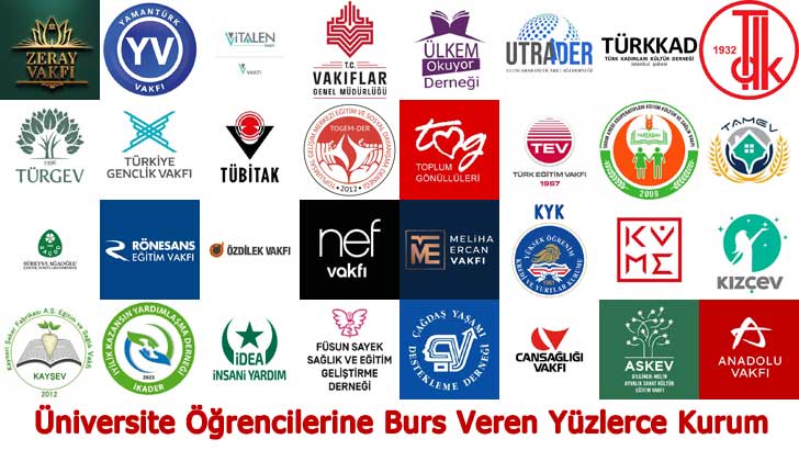 Üniversite Öğrencilerine Burs Veren Yüzlerce Kurum