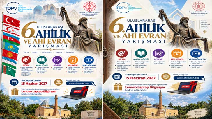 6. TDPV Uluslararası Ahilik Ve Ahi Evran Yarışmaları 2027