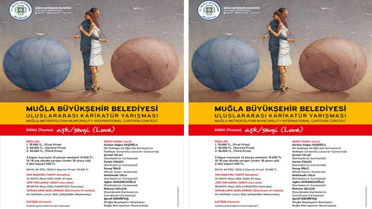 6. Muğla Büyükşehir Belediyesi Uluslararası Karikatür Yarışması 2026