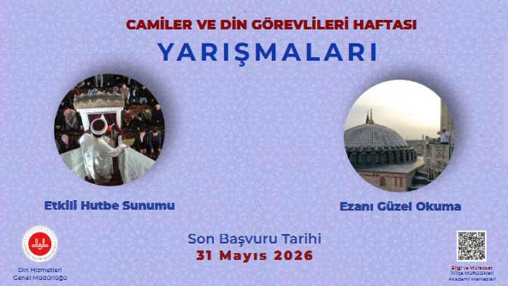Camiler Ve Din Görevlileri Haftası Mesleki Yarışmalar