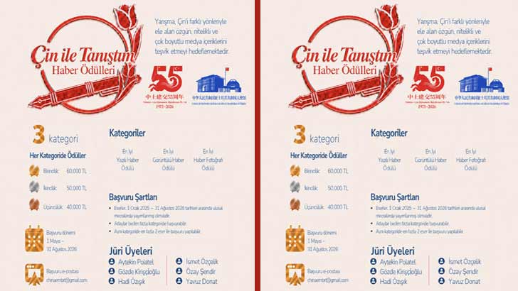 Çin Halk Cumhuriyeti Çin ile Tanıştım Haber Ödülleri