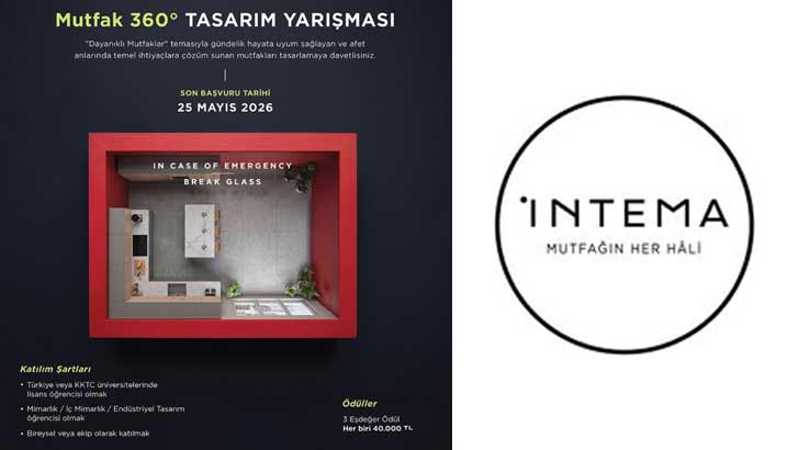 İntema Mutfak 360 Derece Ulusal Tasarım Yarışması
