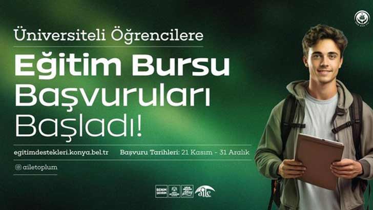 Konya Büyükşehir Belediyesi Üniversiteli Bursu