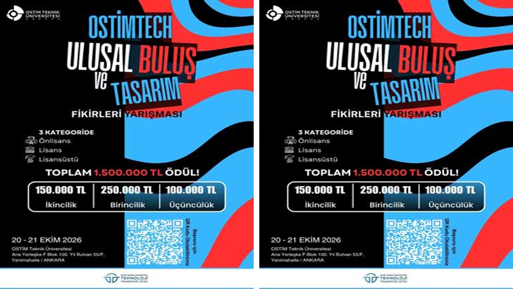 OSTİMTech Ulusal Buluş ve Tasarım Fikirleri Yarışması