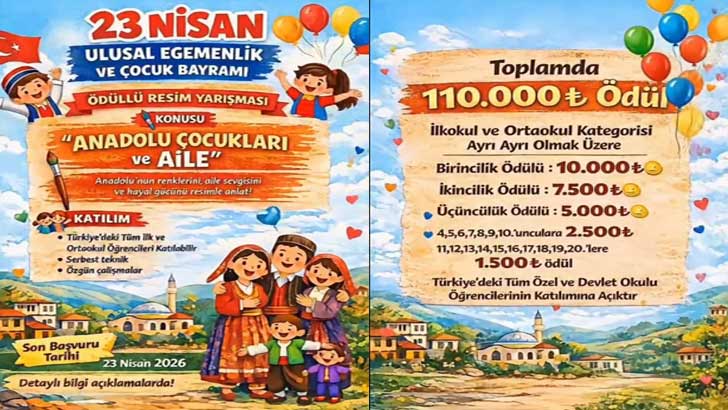 Özkaymak Seyahat 23 Nisan Ulusal Çocuk Resim Yarışması