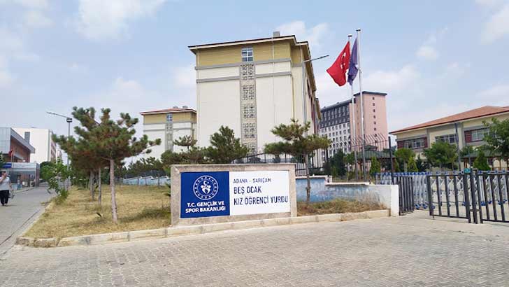 Adana Sarıçam Beş Ocak KYK Kız Öğrenci Yurdu