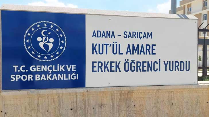 Sarıçam Kut’ul Amare KYK Erkek Öğrenci Yurdu