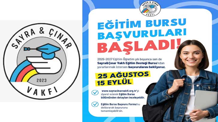 Sayra Ve Çınar Vakfı Eğitim Bursu 2026-2027