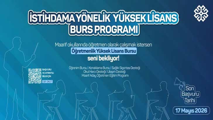 Türkiye Maarif Vakfı İstihdama Yönelik Lisansüstü Bursu