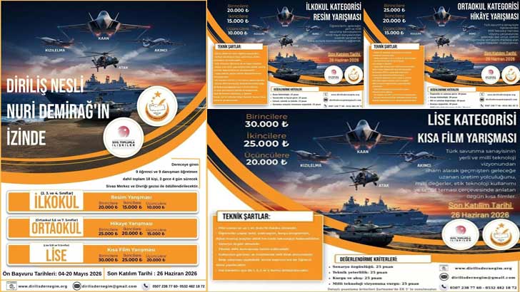 Diriliş Nesli Nuri Demirağ’ın İzinde Resim Hikâye Kısa Film Yarışması