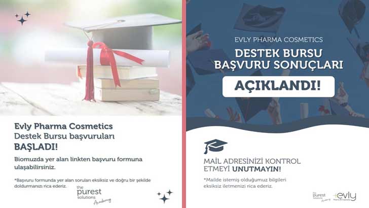 TPS Academy EVLY Pharma Cosmetics Destek Bursu