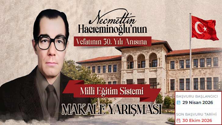 Necmettin Hacıeminoğlu’nun Vefatının 30 Yılı Anısına Makale Yarışması