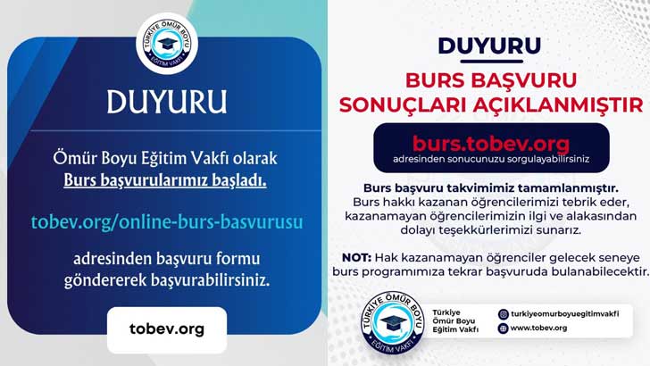 TOBEV Eğitim Bursu