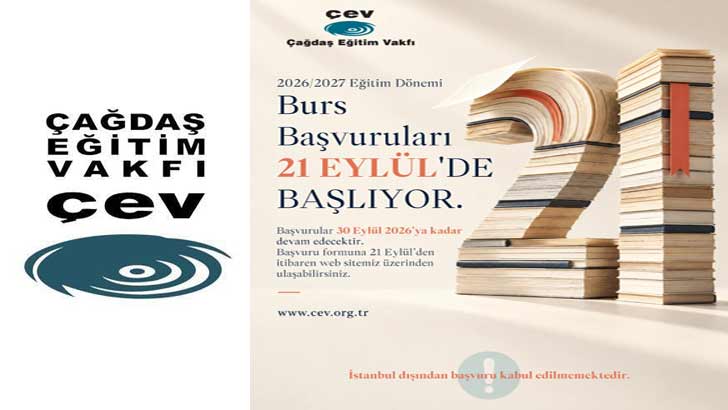 Çağdaş Eğitim Vakfı ÇEV Bursu 2026-2027