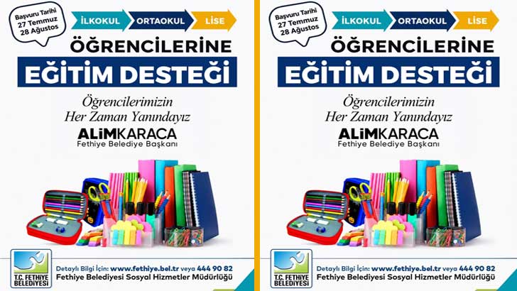 Fethiye Belediyesi Kırtasiye Desteği