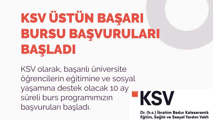 Kaleseramik Eğitim Sağlık Ve Sosyal Yardım Vakfı Bursu