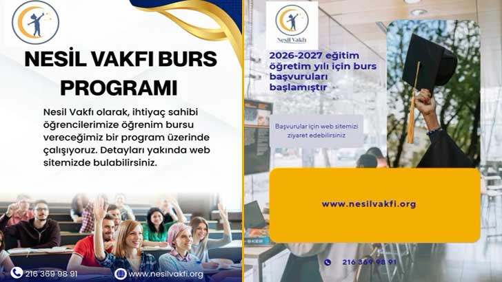 Nesil Vakfı Burs Başvuruları 2026-2027