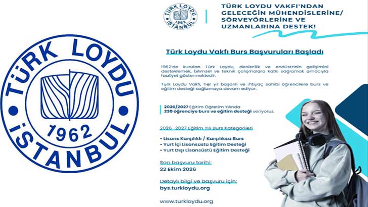 Türk Loydu Bursu 2026-2027