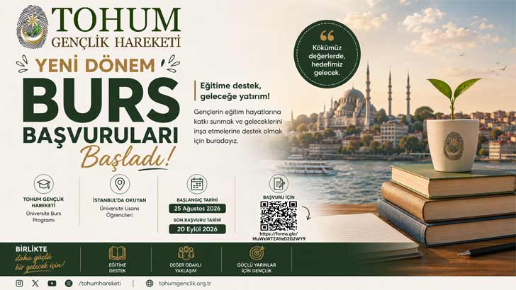 Tohum Gençlik Hareketi Derneği Bursu 2026-2027
