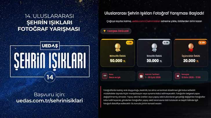 UEDAŞ Uluslararası Şehrin Işıkları Fotoğraf Yarışması