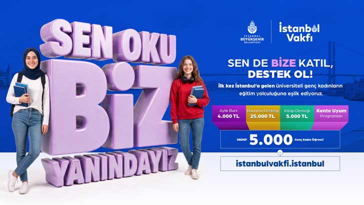 İstanbul Vakfı Sen Oku Biz Yanınızdayız Bursu 2026-2027