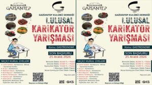 Gaziantep Kulübü Derneği Gastronomi Konulu Ulusal Karikatür Yarışması