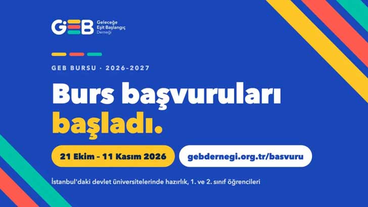 Geleceğe Eşit Başlangıç Derneği GEB Bursu 2026-2027