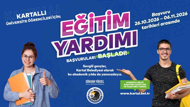 Kartal Belediyesi Üniversite Eğitim Desteği 2026-2027