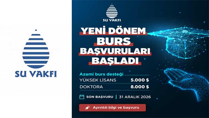 Su Vakfı Lisansüstü Bursu 2026-2027